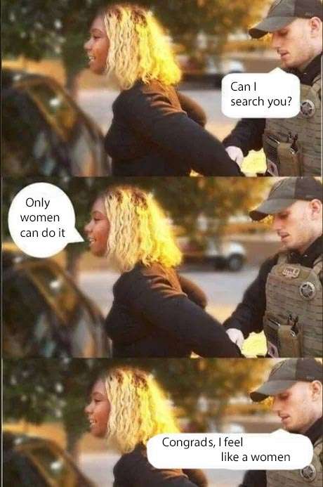 Can I search you? 