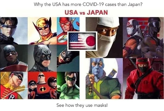 Why the USA have more COVID-19 cases than Japan?