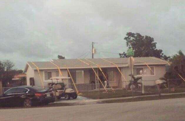 Protect a house during  Irma hurricane