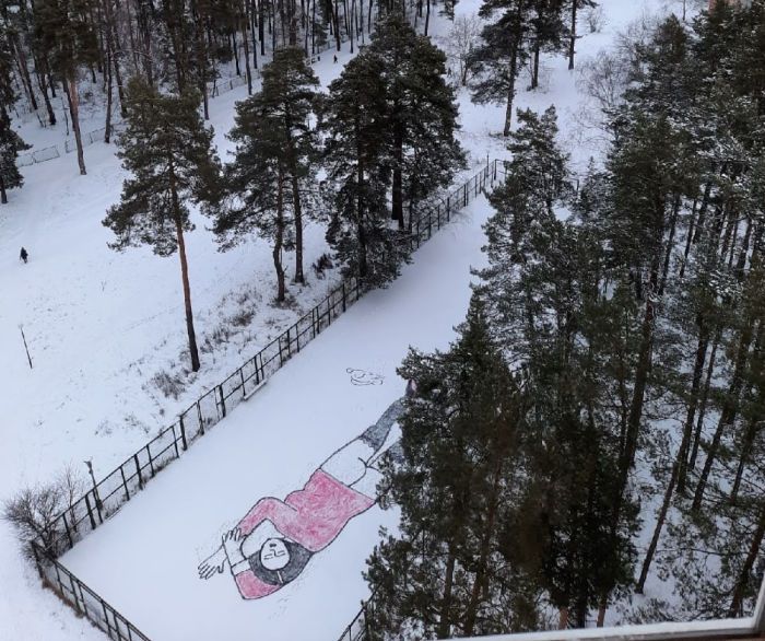 Ice rink in Russia