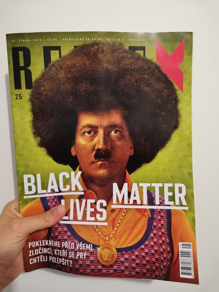 Czech magazine depicted Black Lives Matter and Adolf Hitler