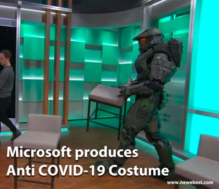 Microsoft Anti COVID-19 costume