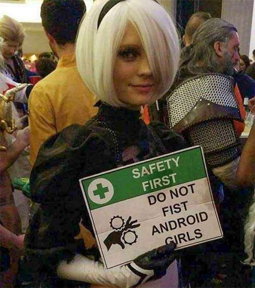 Android Girl - Safety warning
