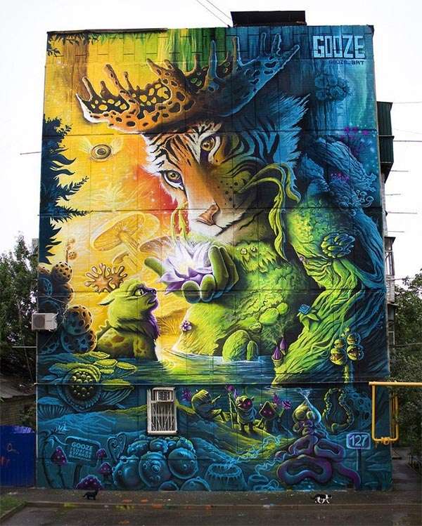 Street art in Krasnodar (Russia)