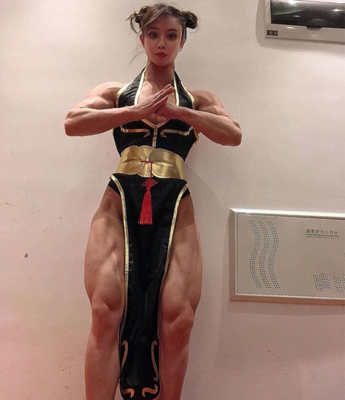 Asian muscle barbie