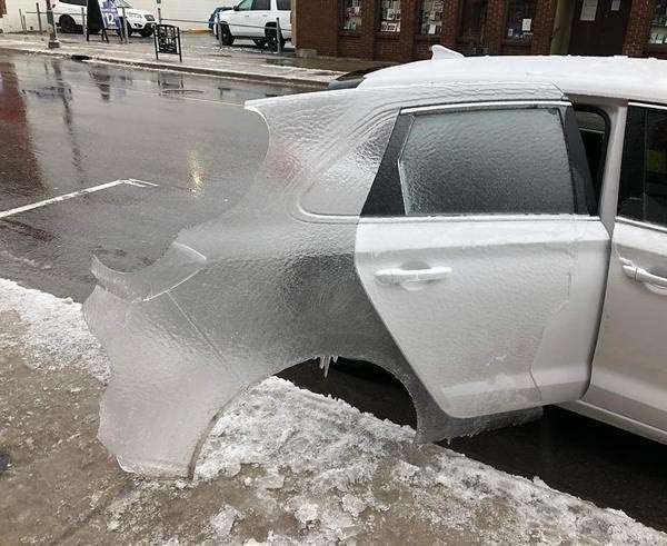 Frozen car