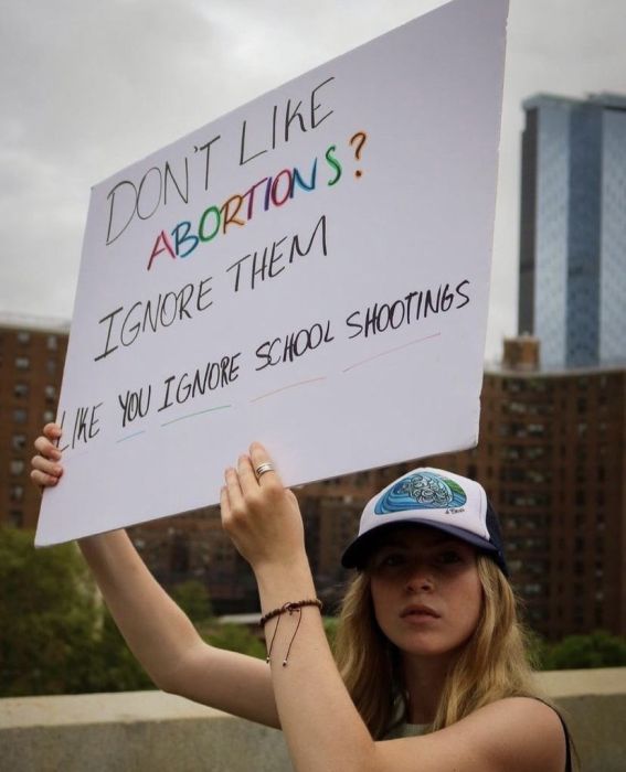 Don’t like abortion? Ignore them like you ignore school shooting