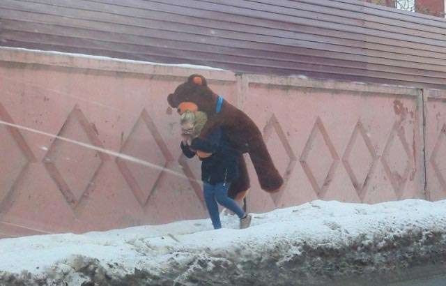 Masha and the bear - real life